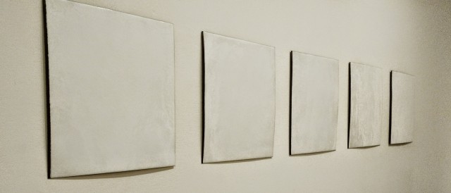 Untitled - Robert Ryman, Double baked porcelain on copper plates