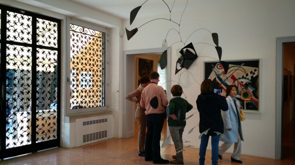 Arc of Pearls - Alexander Calder White Cross - Kandinsky, Peggy's Entryway 